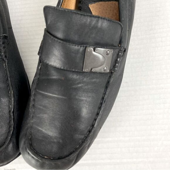 Born Men’s Black Leather Driver Shoes Casual Comfort Loafers Moccasins Size 11.5 - Picture 5 of 12